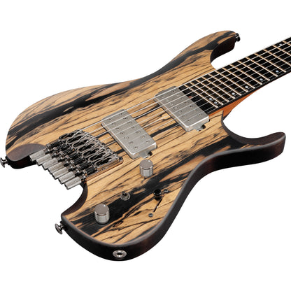 Ibanez QX527PE Q Standard 7-String Electric Guitar, Natural Flat