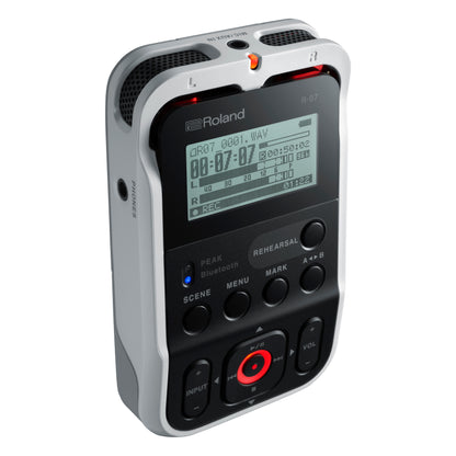 Roland R-07 Portable Audio Recorder (White)