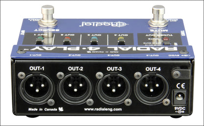 Radial 4-Play Multi-Output Direct Box (4-Play Multi Instrument DI)