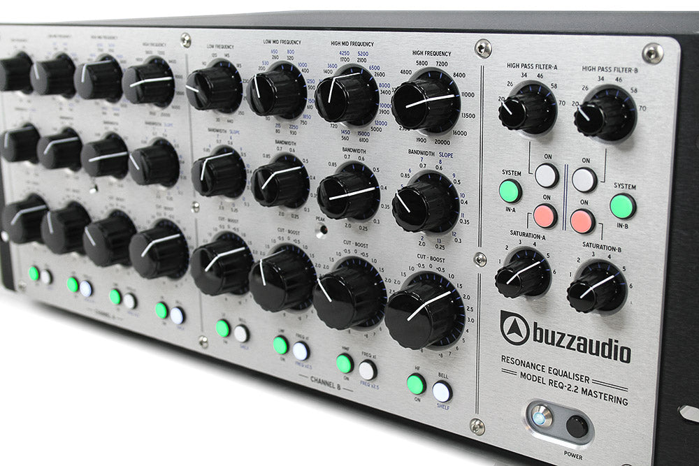 buzz audio REQ 2.2 Stereo EQ w/ Active Low band