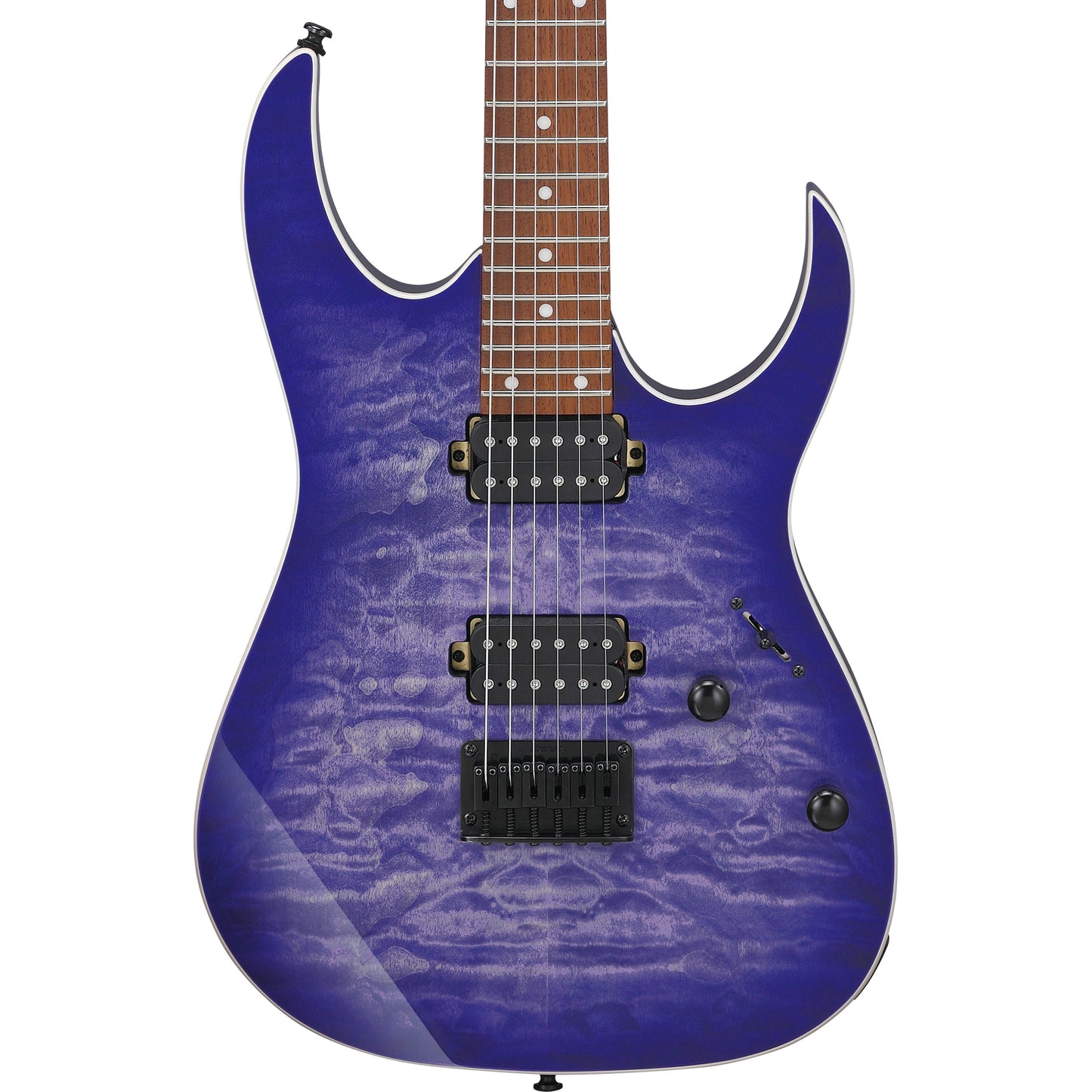 Ibanez RG421QMCBB RG Standard Electric Guitar, Cerulean Blue Burst