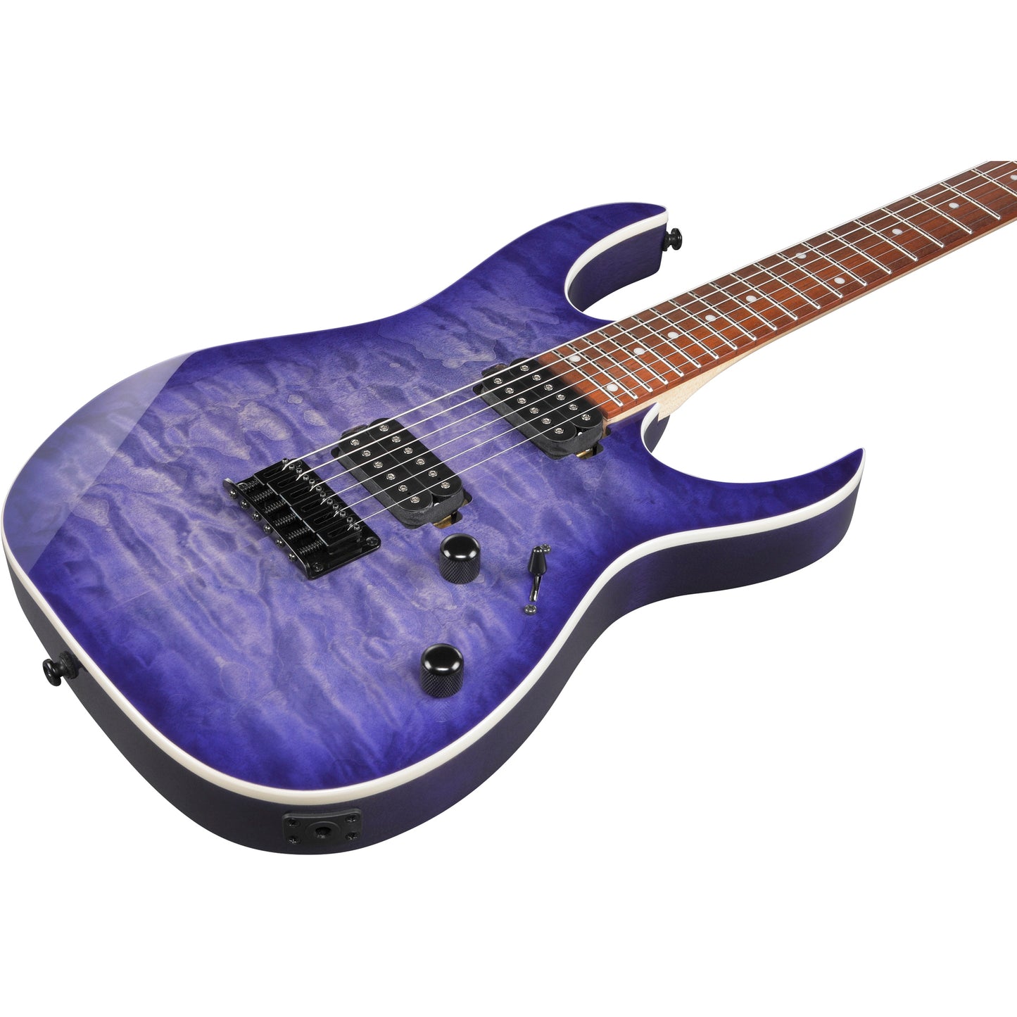 Ibanez RG421QMCBB RG Standard Electric Guitar, Cerulean Blue Burst