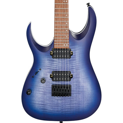 Ibanez RGA42FMLBLF RGA 6-String Electric Guitar, Blue Lagoon Flat