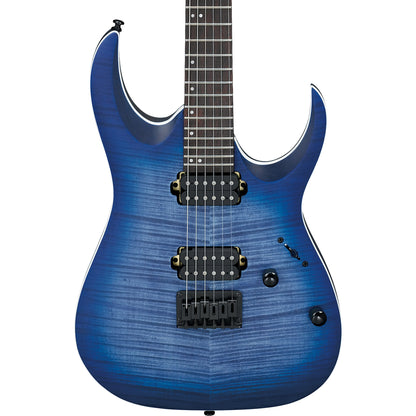 Ibanez RGA42FMBLF RGA Standard Electric Guitar, Blue Lagoon Burst Flat