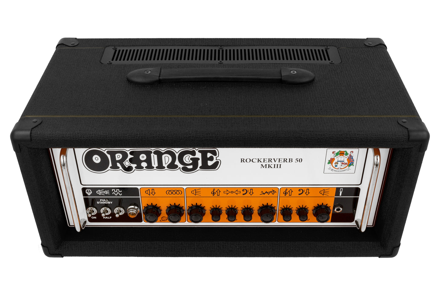 Orange Rockerverb 50 Mk III - 50-Watt Twin-Channel Tube Head Black