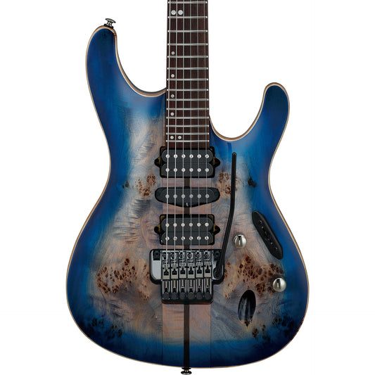 Ibanez S1070PBZCLB S Premium 6-String Electric Guitar, Cerulean Blue Burst