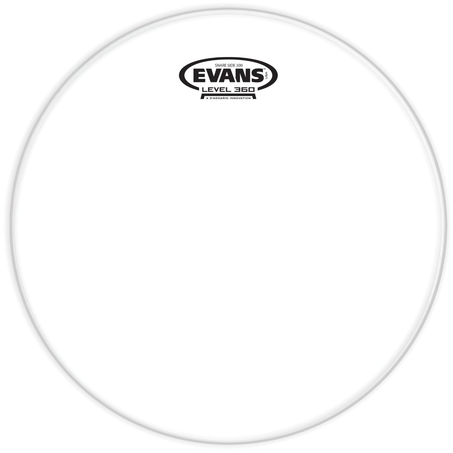 Evans Clear 300 Snare Side Drum Head, 12"