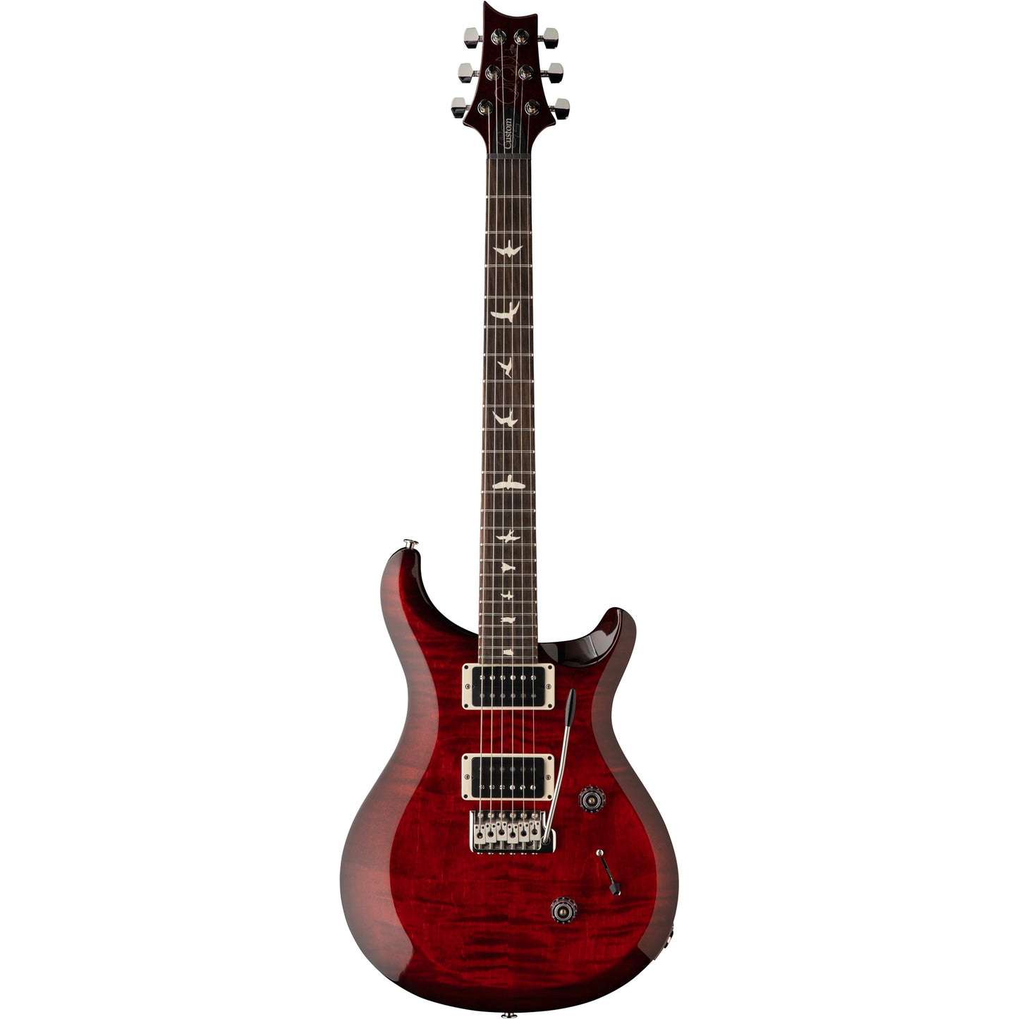 PRS S2 Custom 24 Flame Top Electric Guitar, Fire Red Burst