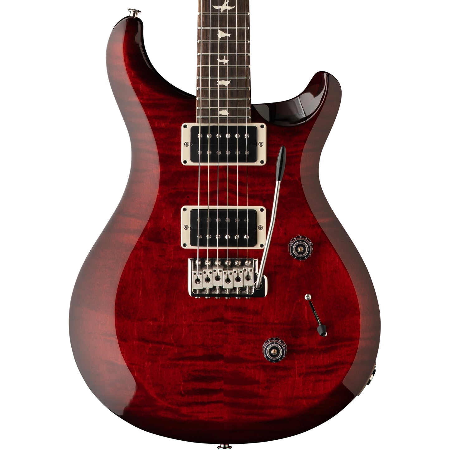 PRS S2 Custom 24 Flame Top Electric Guitar, Fire Red Burst