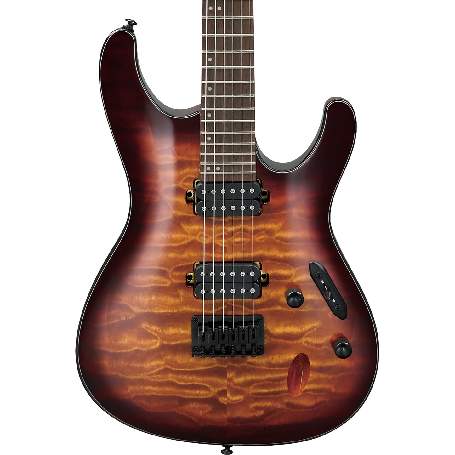 Ibanez S621QMDEB S Standard Electric Guitar, Dragon Eye Burst