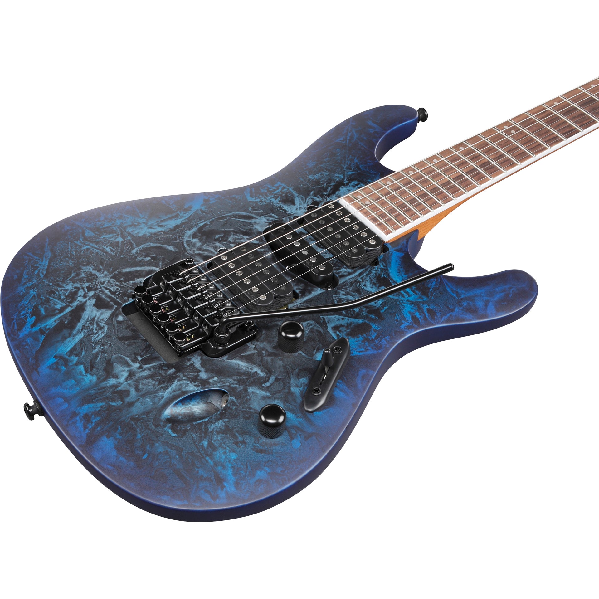通販卸値★Ibanez★S7721 PB Sapphire Blue Flat バールトップ 7弦ギター 薄型軽量ボディ 状態良好 2016年製★ アイバニーズ