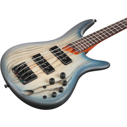 Ibanez SR600ECTF SR Standard Electric Bass, Cosmic Blue Starburst Flat