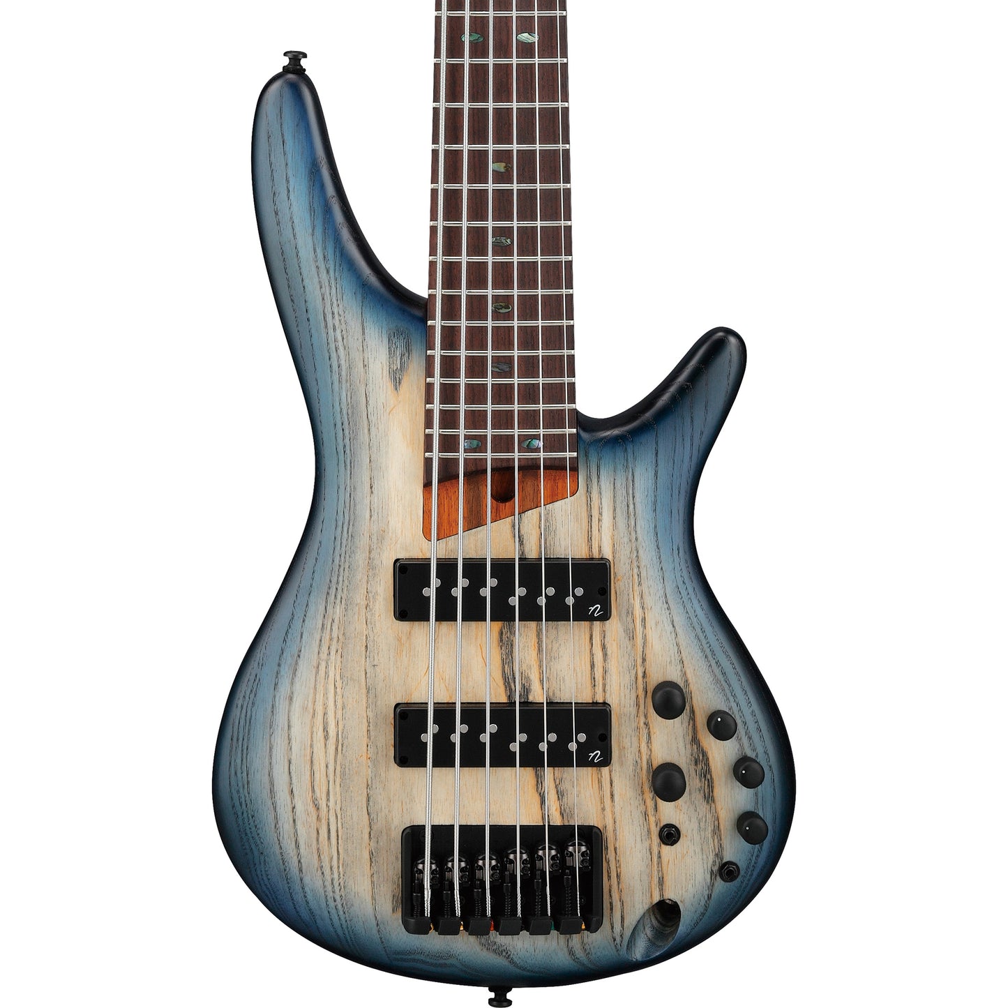 Ibanez SR606ECTF SR Standard 6-String Electric Bass, Cosmic Blue Starburst Flat