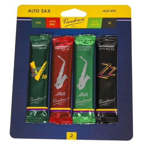 Vandoren SRMIXA2 Alto Saxophone 2.0 Strength Jazz Reed Variety Pack