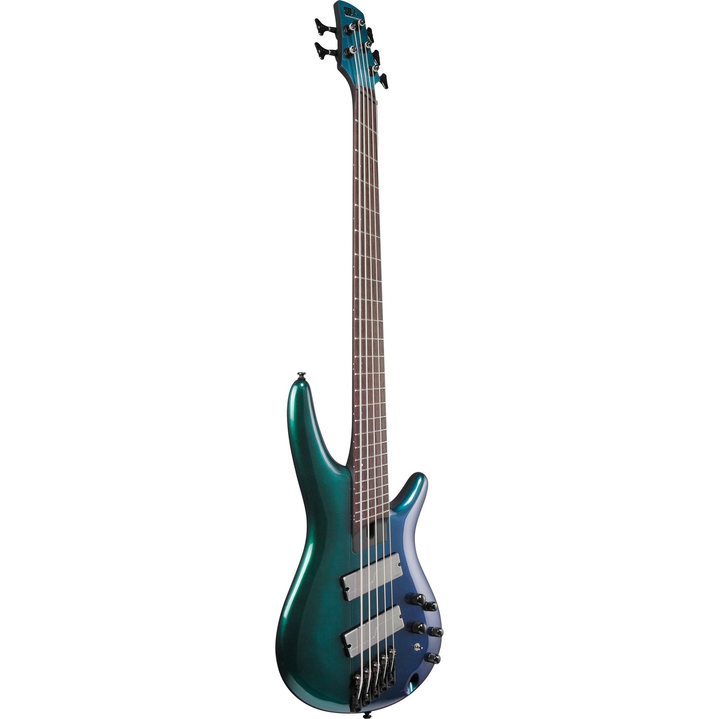 Ibanez SRMS725BCM SR Bass Workshop 5-String Multi-Scale Electric Bass, Blue Chameleon