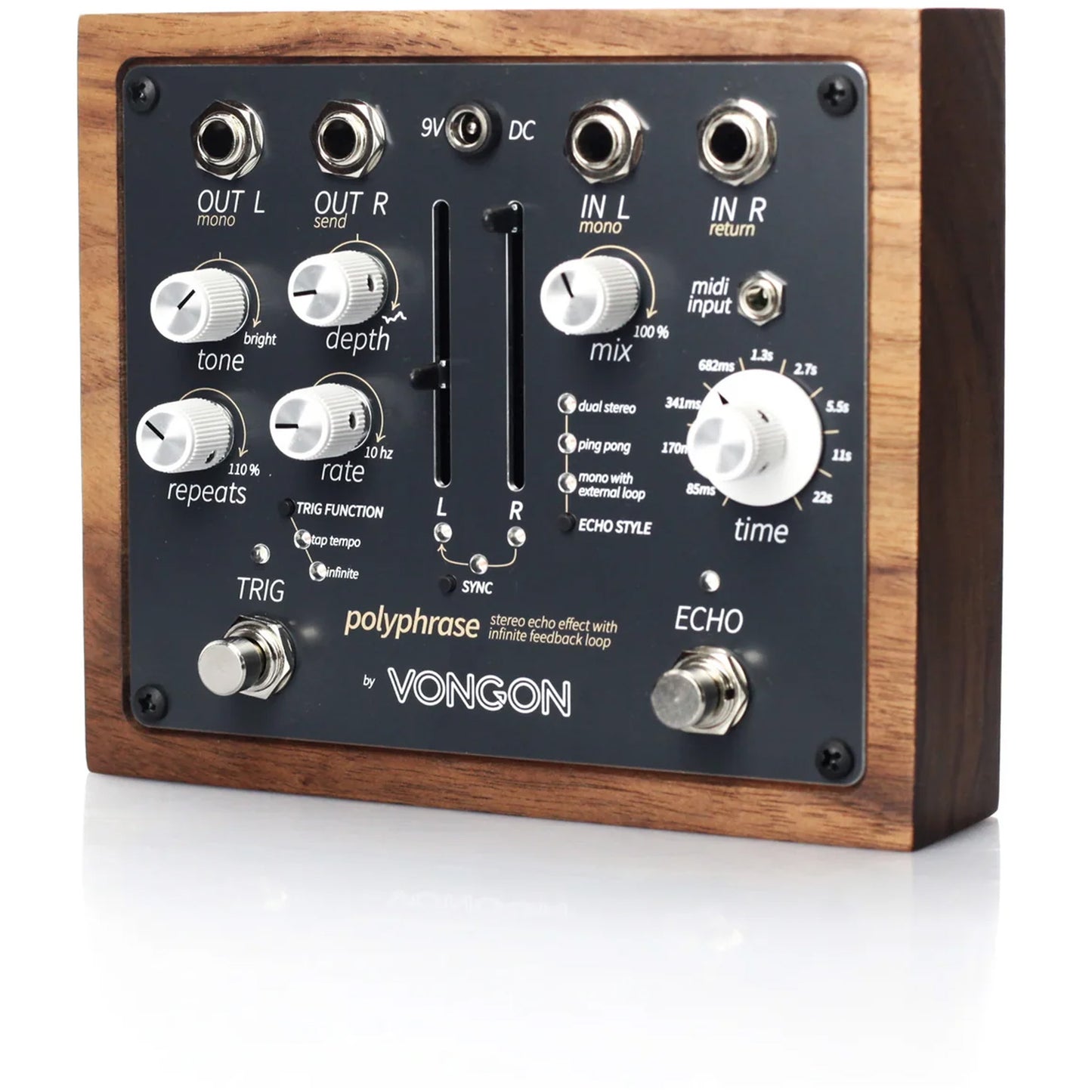 Vongon Polyphrase - Stereo Echo Effect with Infinite Feedback Loop