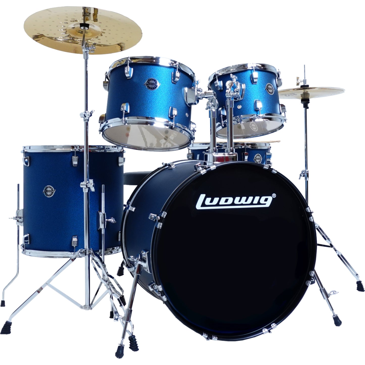 Ludwig Accent Drive AIMM Exclusive 5-Piece Drum Kit - Blue Stardust