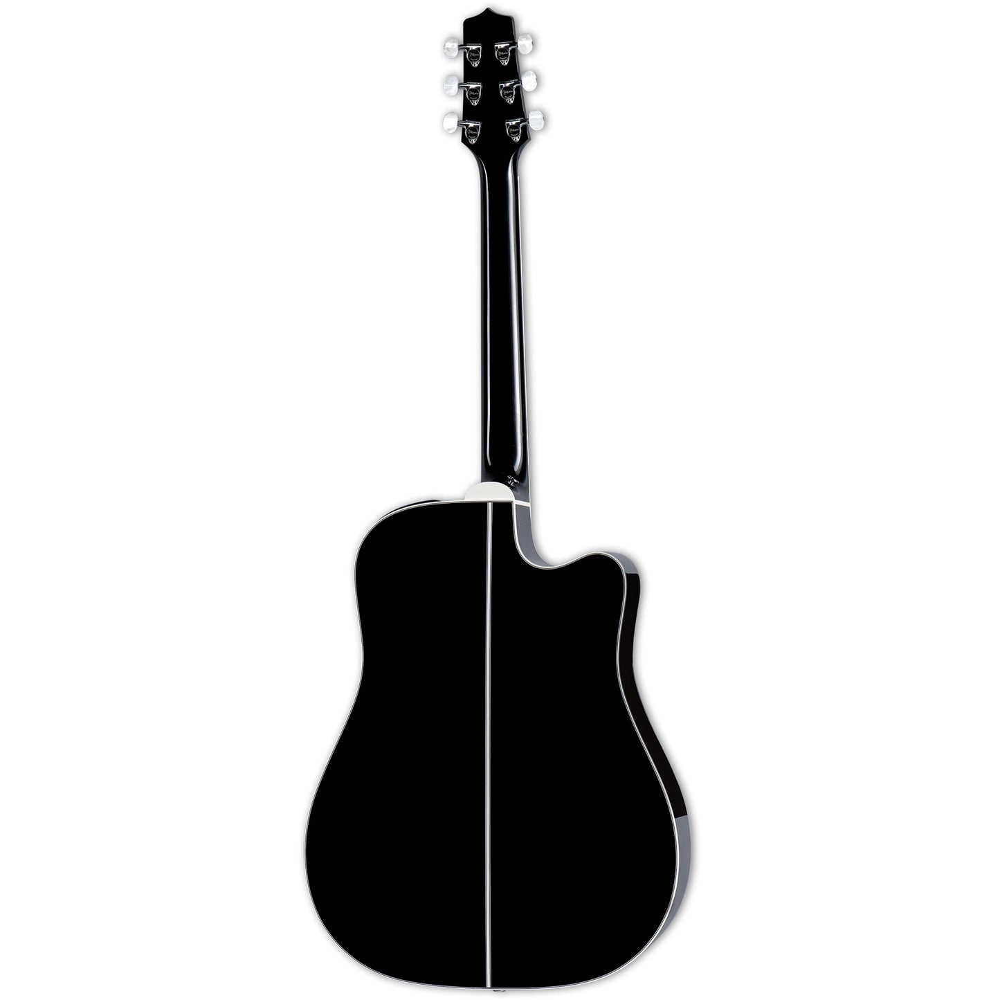 Takamine Dreadnought Cutaway Left Handed Acoustic Electric Guitar - Gloss Black