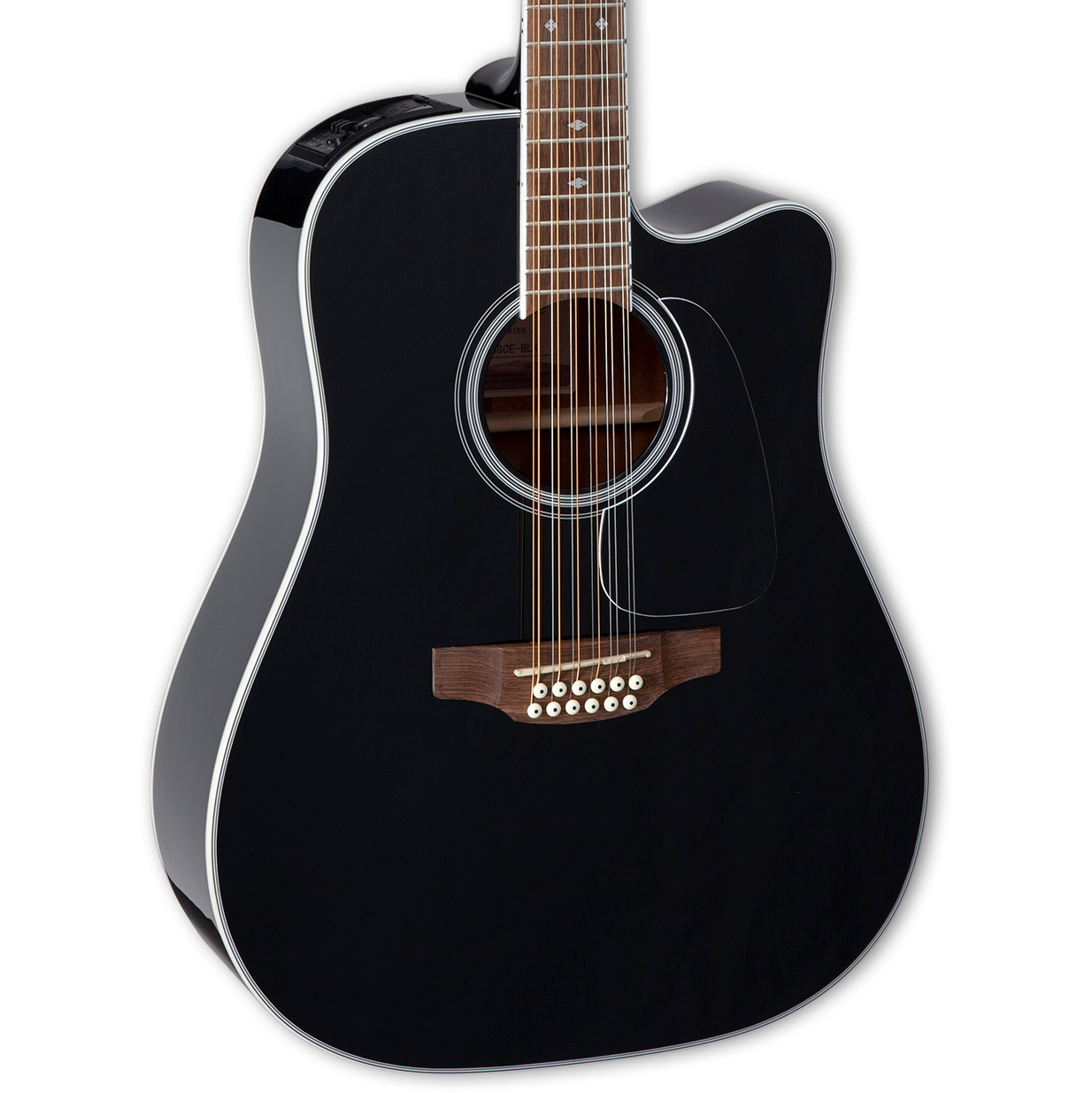 Takamine GD38CE 12-String Dreadnought Acoustic Electric Guitar - Black