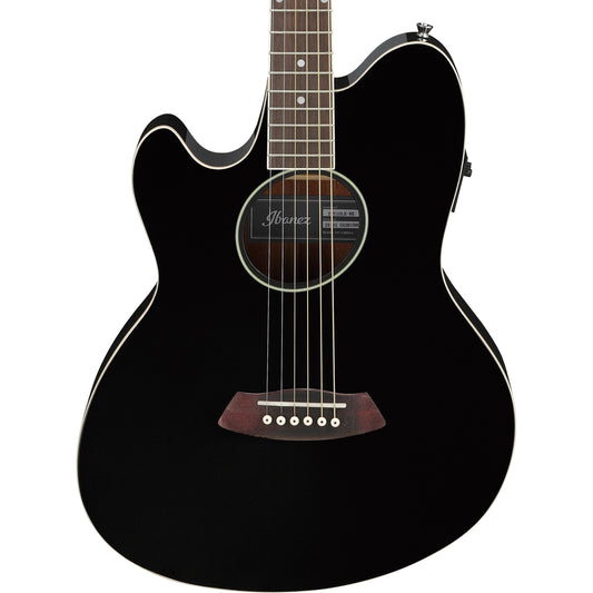 Ibanez TCY10LE Left Handed Acoustic Electric Guitar - Black High Gloss