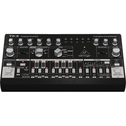 Behringer TD-3-BK Analog Bass Line Synthesizer, Black