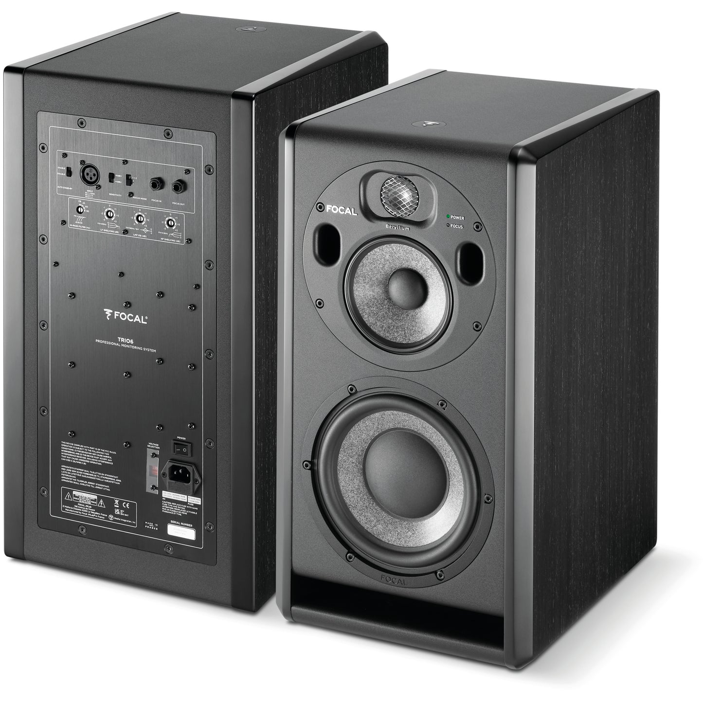 Focal Trio6 ST6 Studio Monitor - Black Finish