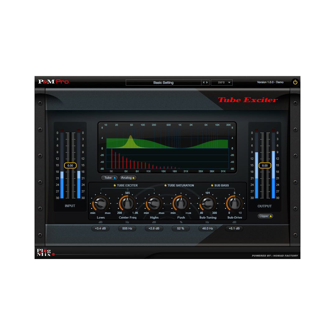 Plug and Mix Tube Exciter Plug-In