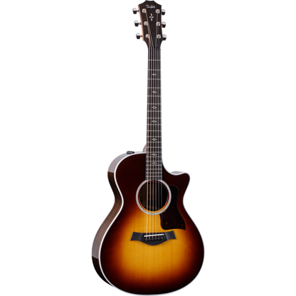 Taylor 412ce Grand Concert Acoustic Electric Guitar, Tobacco Sunburst