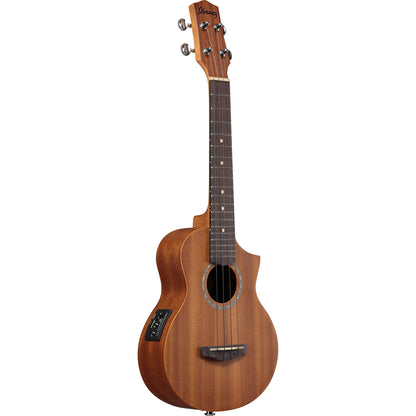 Ibanez UEW5E EW Mahogany Concert Electric Ukulele, Open Pore Natural w/ Bag