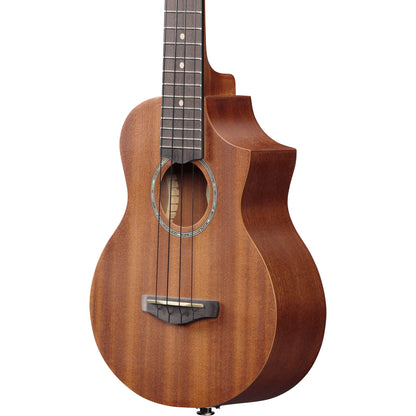 Ibanez UEW5E EW Mahogany Concert Electric Ukulele, Open Pore Natural w/ Bag