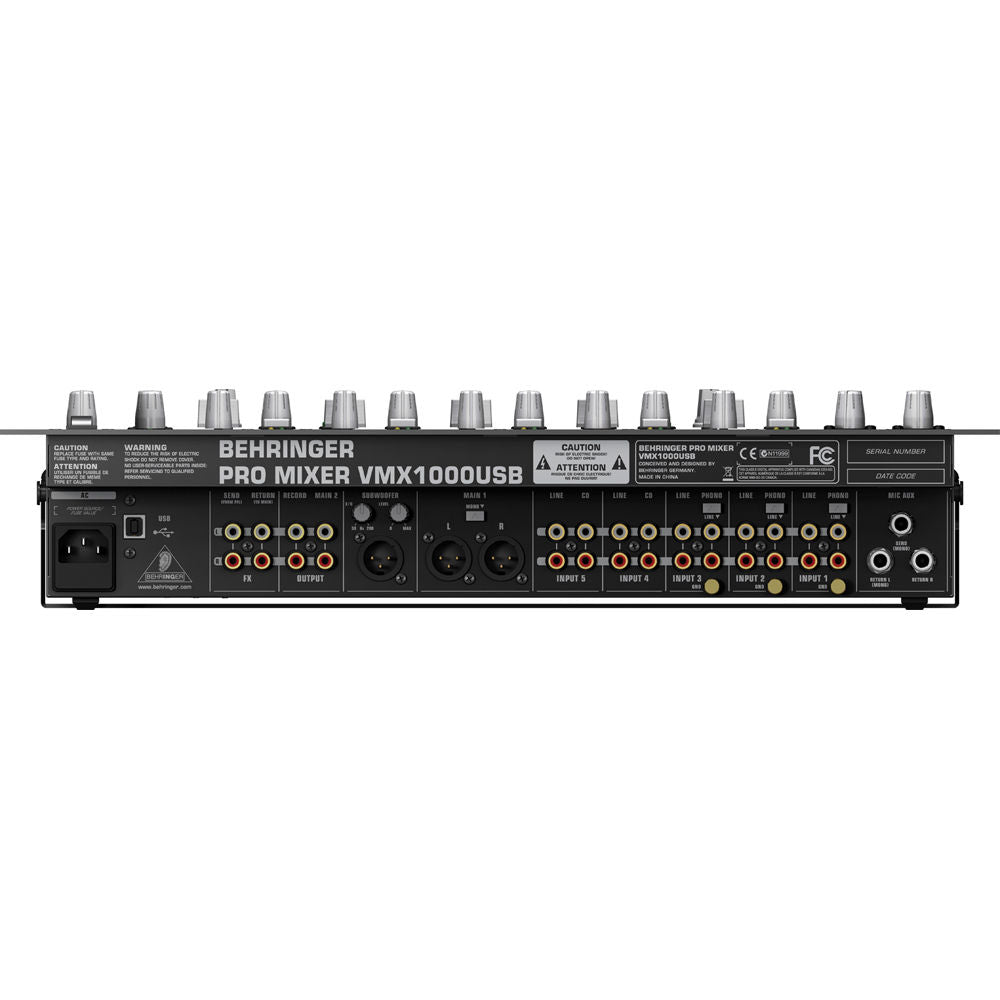 Behringer VMX1000USB DJ Mixer