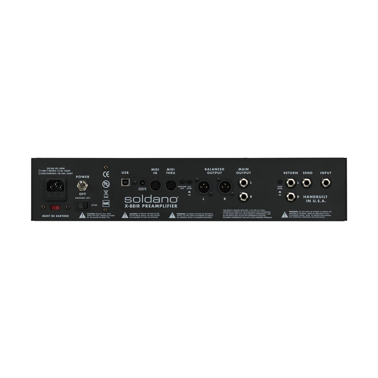 Soldano X88-IR All-Tube Stereo Rackmount Preamplifier - Limited Edition