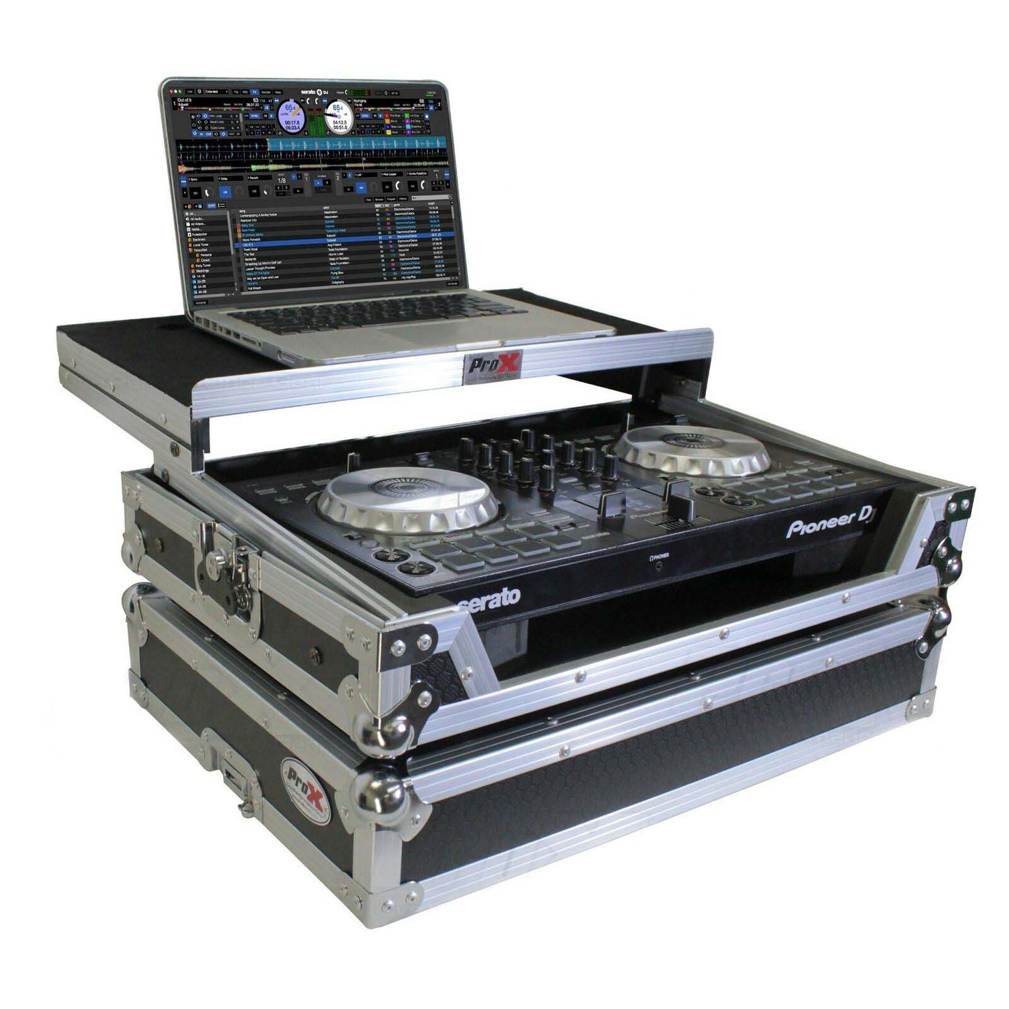 ProX X-DDJSB3LT Case W/Sliding Laptop Shelf