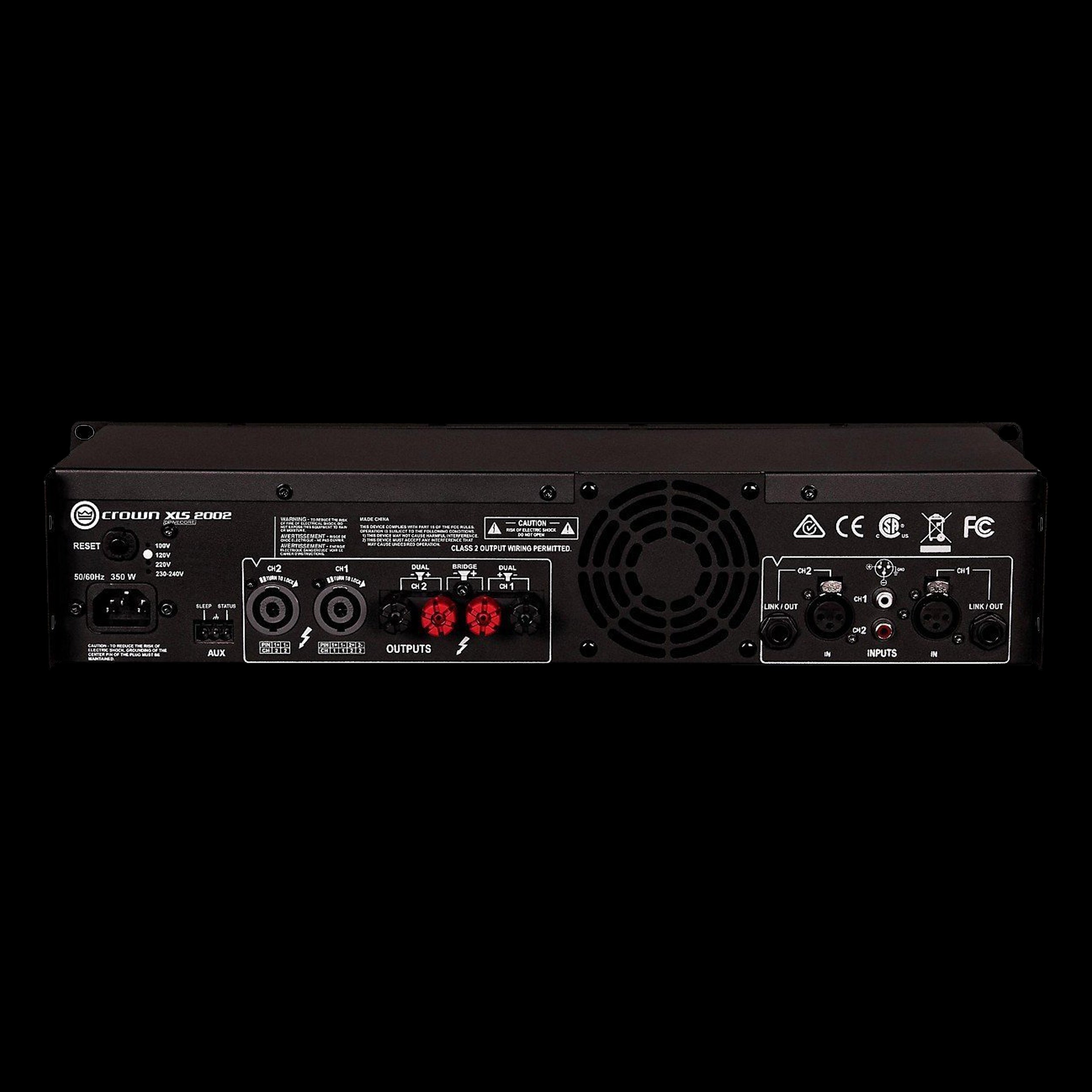 Crown XLS1502 Two-Channel, 525W At 4Ω Power Amplifier – Alto Music