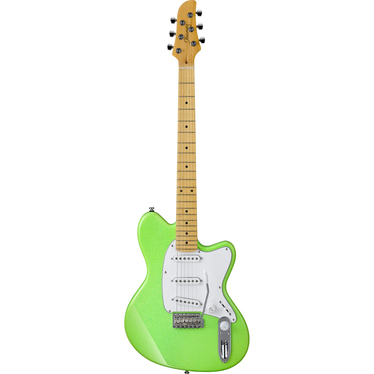 Ibanez YY10SGS Yvette Young Electric Guitar, Slime Green Sparkle