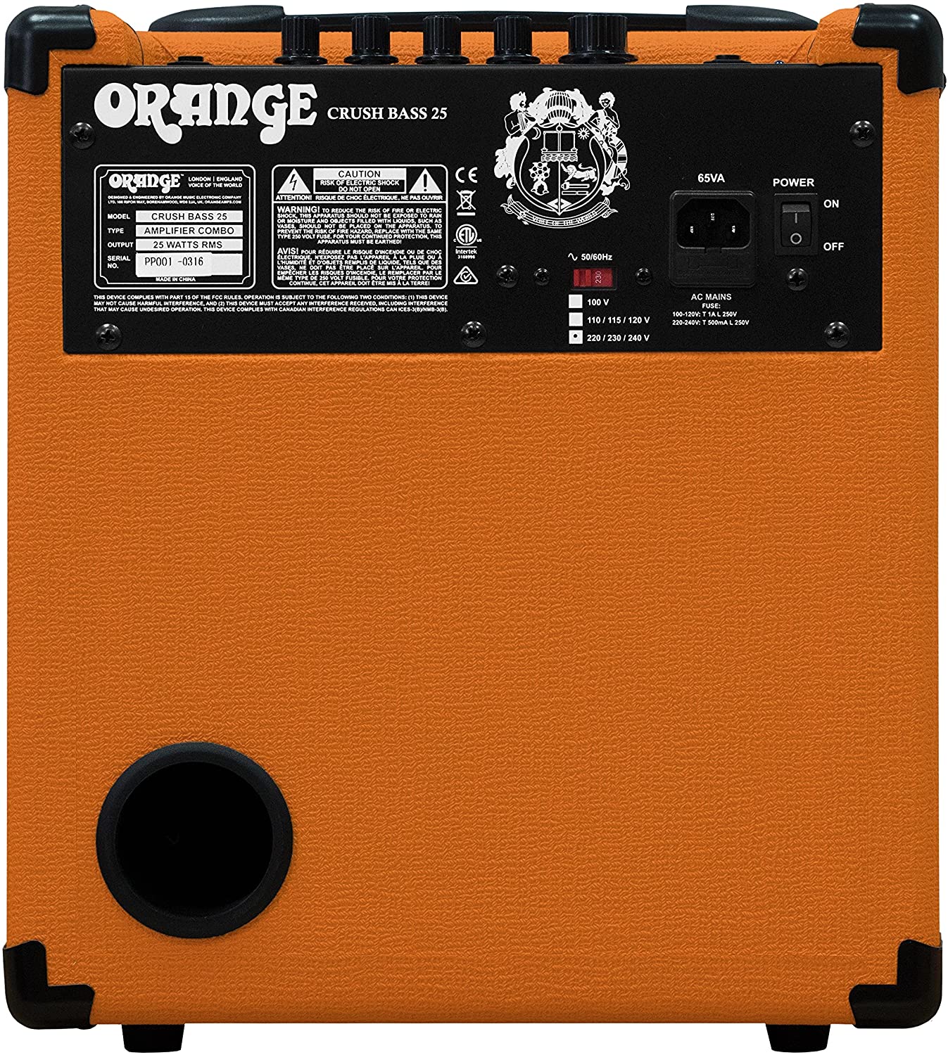 Orange Crush Bass 25 Watts 8