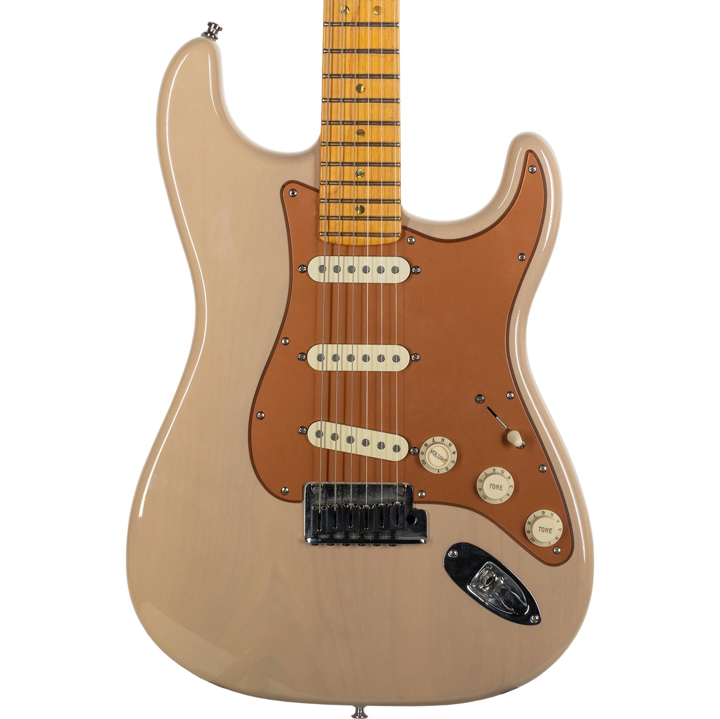 Fender American Deluxe Strat V Neck (2004-2010), Maple Fingerboard, Honey Blonde