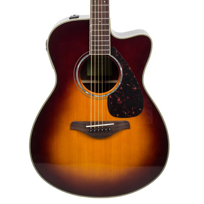 Yamaha FSX830C Concert Cutaway Acoustic Electric Guitar, Brown Sunburst