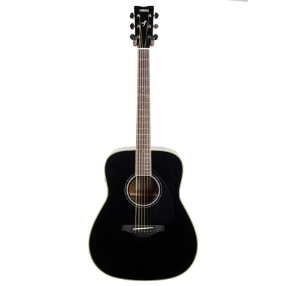 Yamaha FG Series TransAcoustic Folk Body Acoustic Electric Guitar in Black