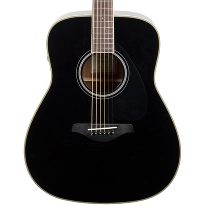 Yamaha FG Series TransAcoustic Folk Body Acoustic Electric Guitar in Black