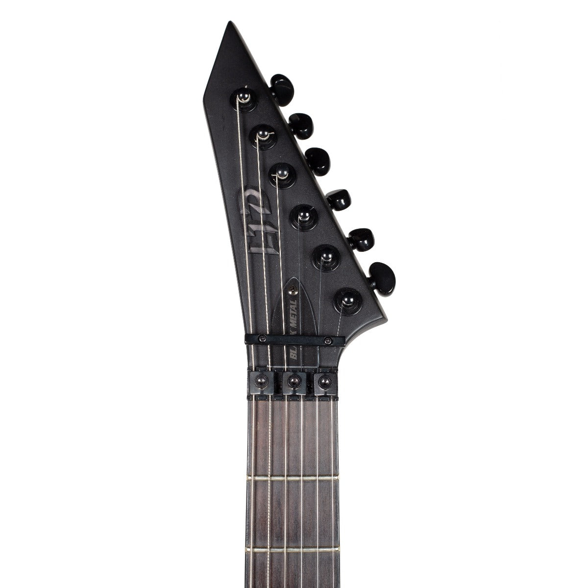 ESP LTD Black Metal Single Humbucker Electric Guitar, Black Satin