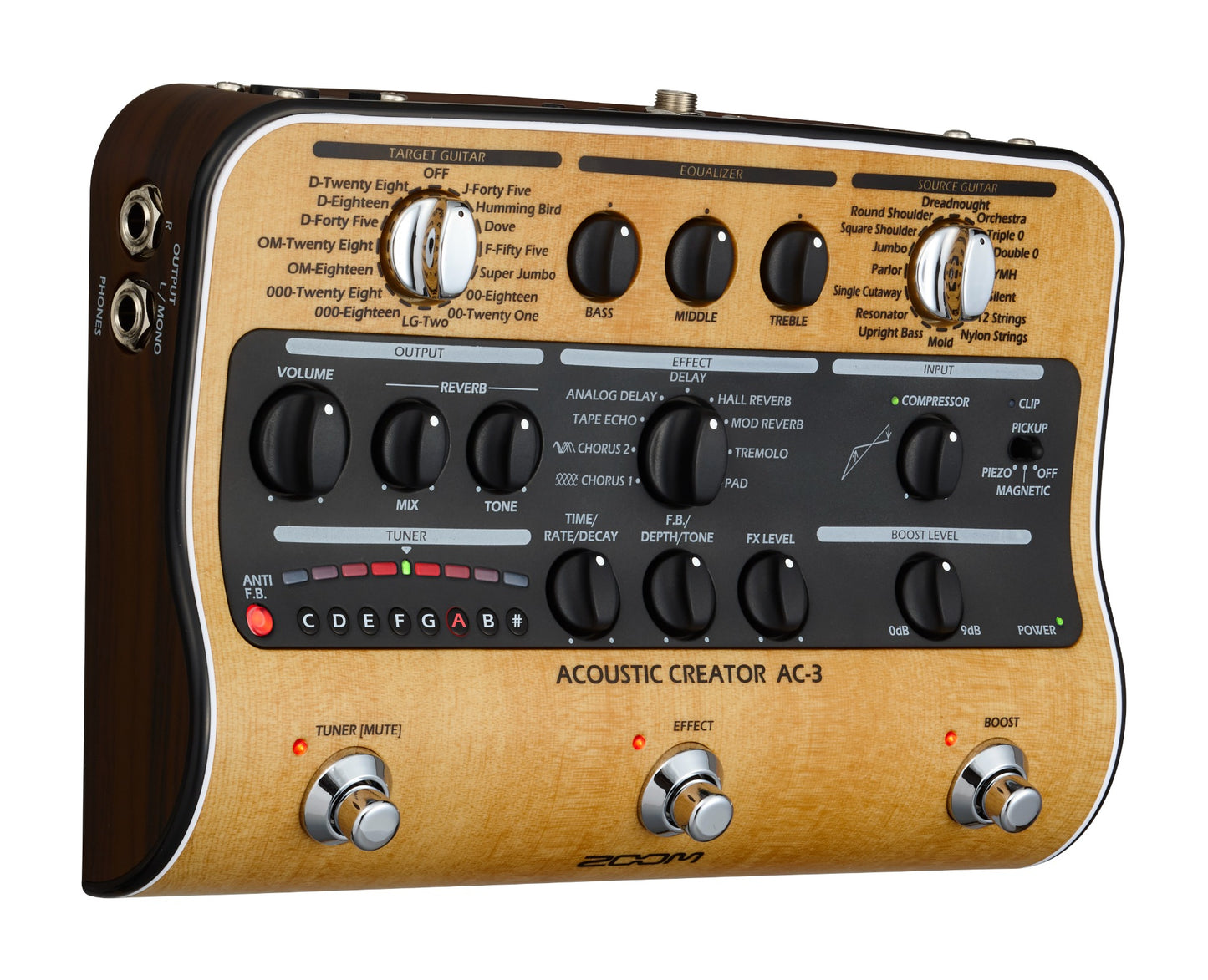 Zoom AC-3 Acoustic Creator Multi Effects Pedal