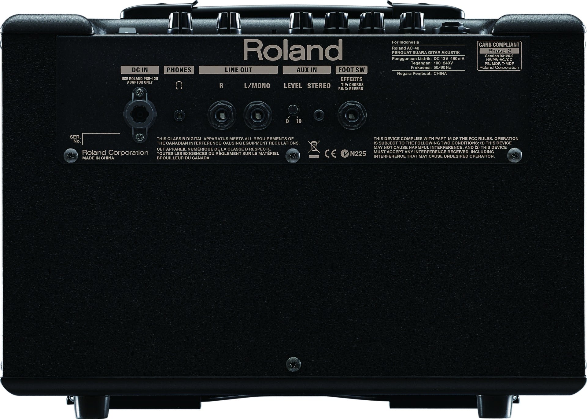 Roland AC40 Acoustic Chorus Guitar Amplifier – Alto Music