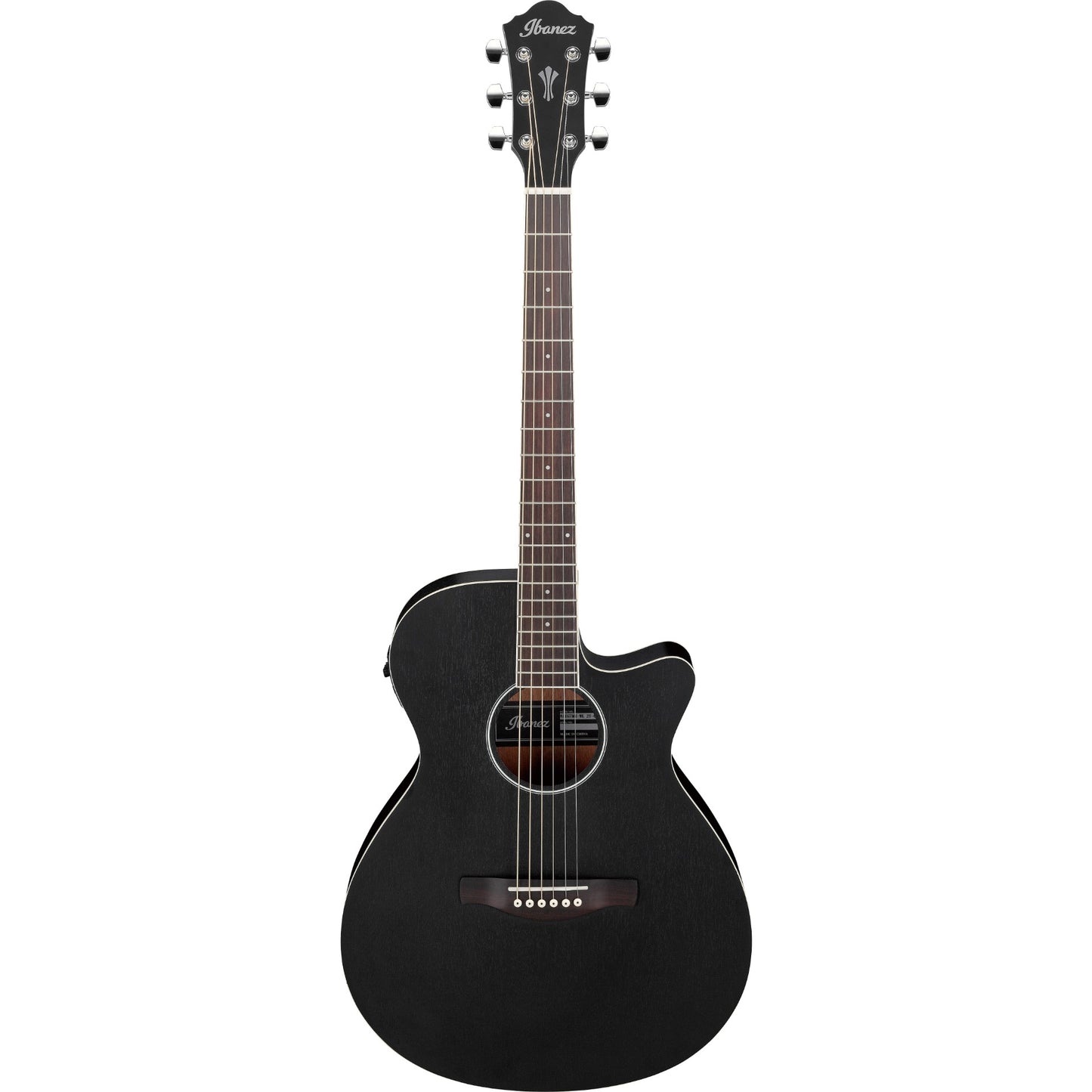 Ibanez AEG7MHWK Acoustic Electric Guitar, Weathered Black Open Pore