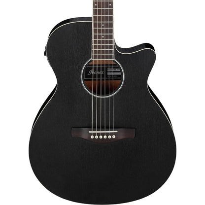 Ibanez AEG7MHWK Acoustic Electric Guitar, Weathered Black Open Pore