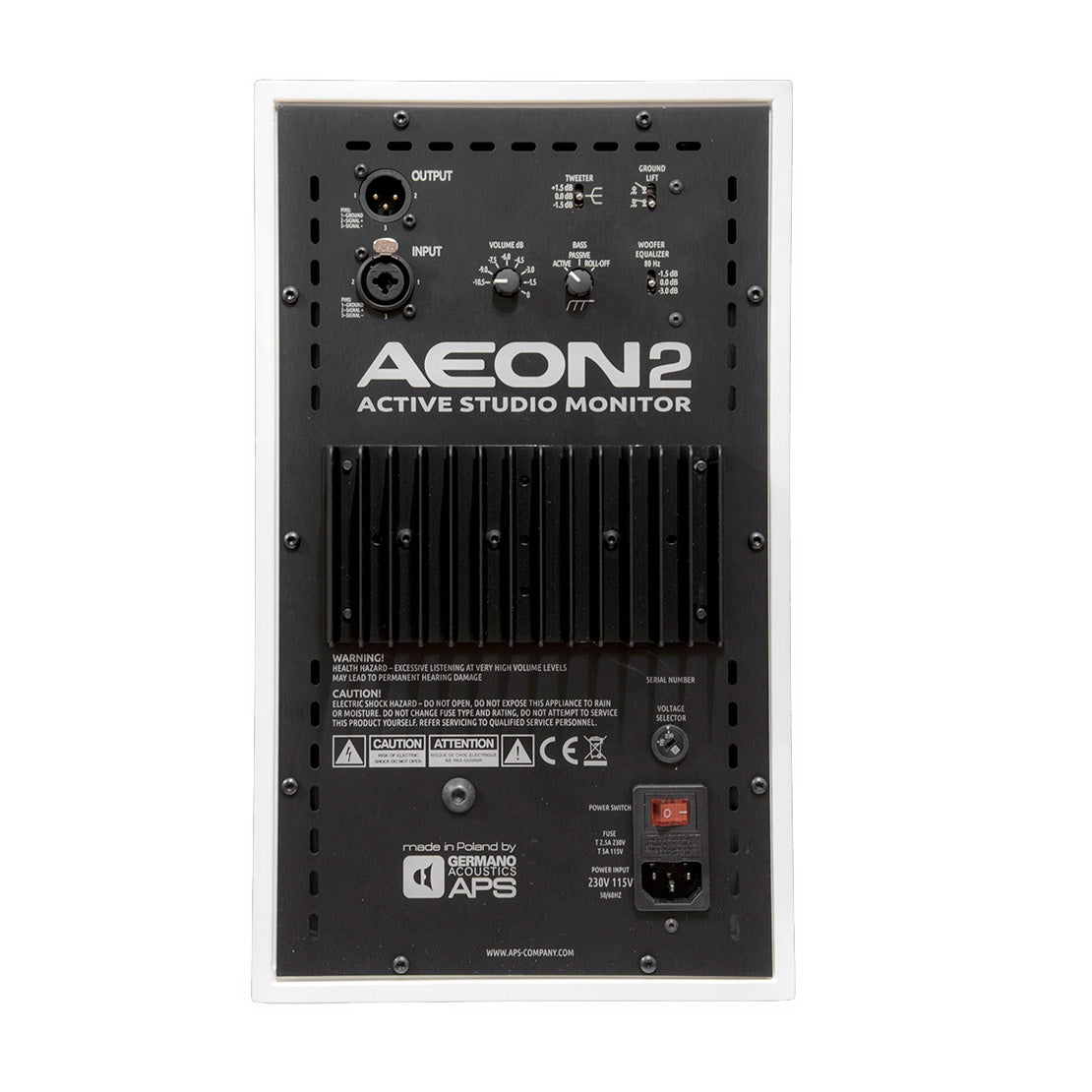 APS Germano Acoustics AEON2 Single Studio Monitor - White