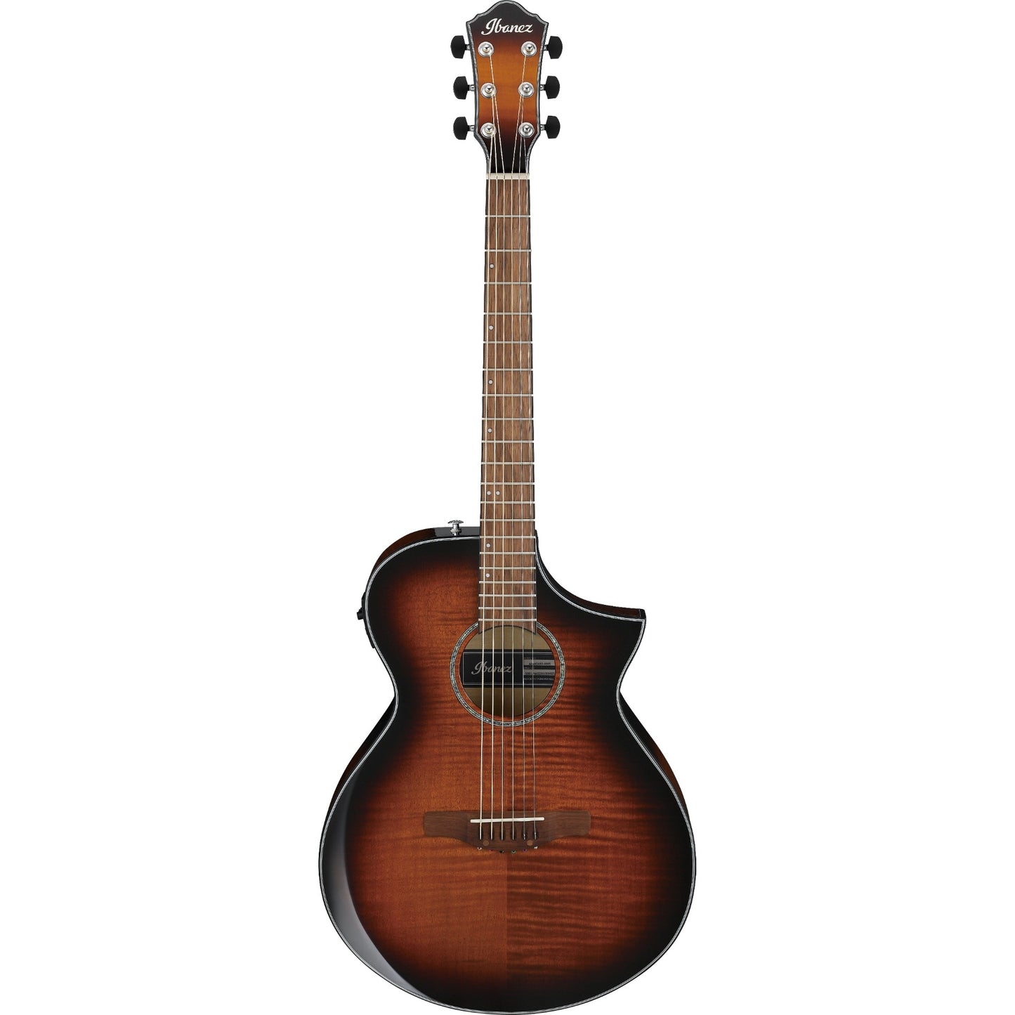 Ibanez AEWC400AMS AEW Series Acoustic Electric Guitar, Amber Sunburst