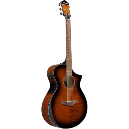 Ibanez AEWC400AMS AEW Series Acoustic Electric Guitar, Amber Sunburst