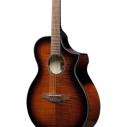 Ibanez AEWC400AMS AEW Series Acoustic Electric Guitar, Amber Sunburst