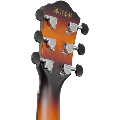 Ibanez AEWC400AMS AEW Series Acoustic Electric Guitar, Amber Sunburst